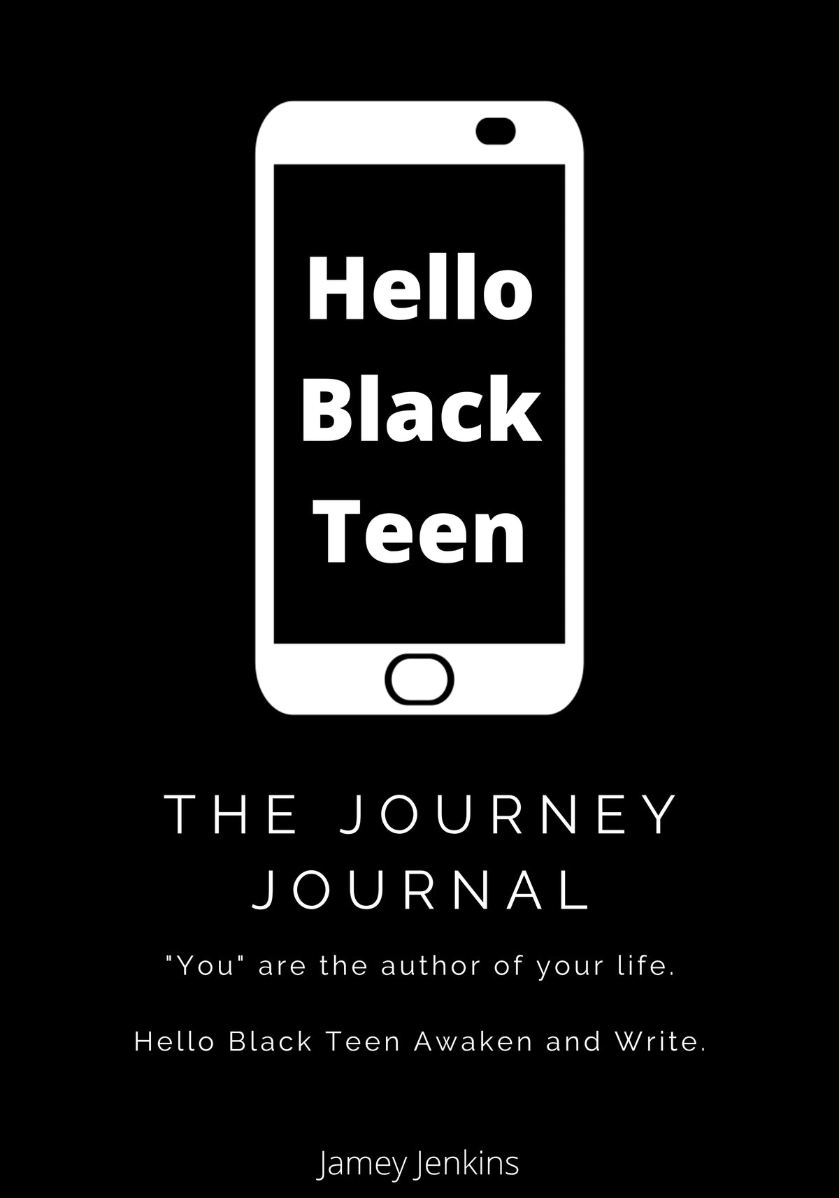 Hello Black Teen journal cover