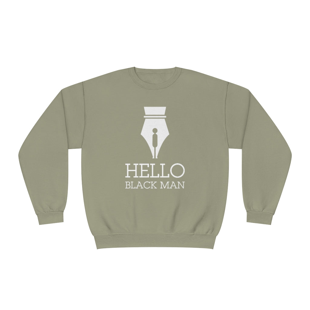 Hello Black Man Unisex Crewneck Sweatshirt