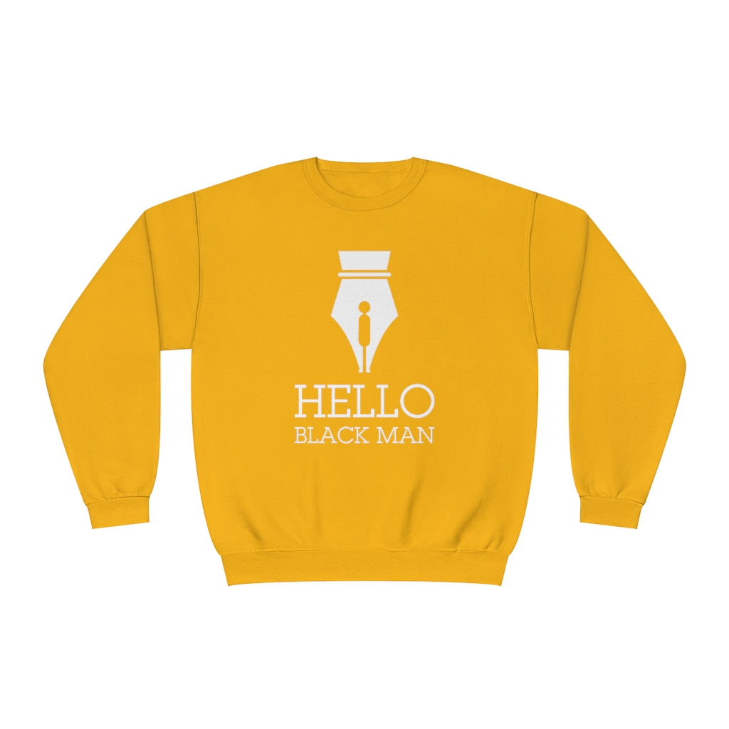 Hello Black Man Unisex Crewneck Sweatshirt